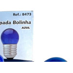 Lampada Bolinha Brasfort 7Wx220V. Azul - Kit C/25 Pecas