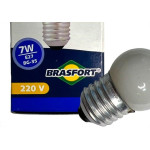 Lampada Bolinha Brasfort 7Wx220V. Leitosa - Kit C/25 Pecas