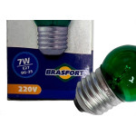 Lampada Bolinha Brasfort 7Wx220V. Verde - Kit C/25 Pecas