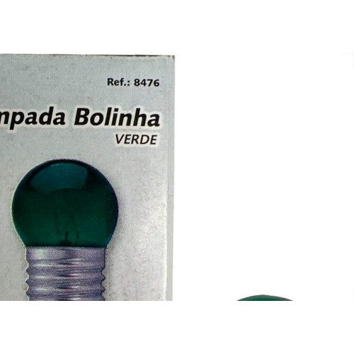 Lampada Bolinha Brasfort 7Wx220V. Verde - Kit C/25 Pecas