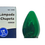Lampada Chupeta Brasfort 7Wx127V. E14 Verde - Kit C/25 Pecas