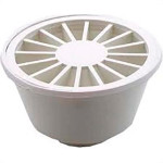 Ralo Sifonado Luconi Redondo Branco - Kit C/6 Pecas