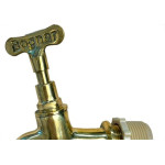 Torneira Jardim Metal Amarela Bognar 1128 Curta - 1/2'' E 3/4''