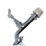 Torneira Jardim Metal Cromada Bognar 1130 Longa - 1/2'' E 3/4''