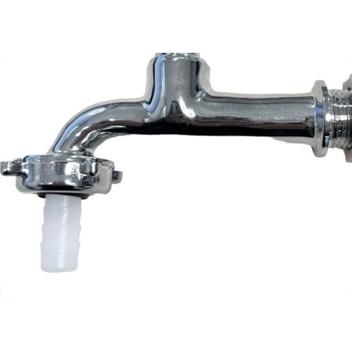 Torneira Jardim Metal Cromada Bognar 1130 Longa - 1/2'' E 3/4''