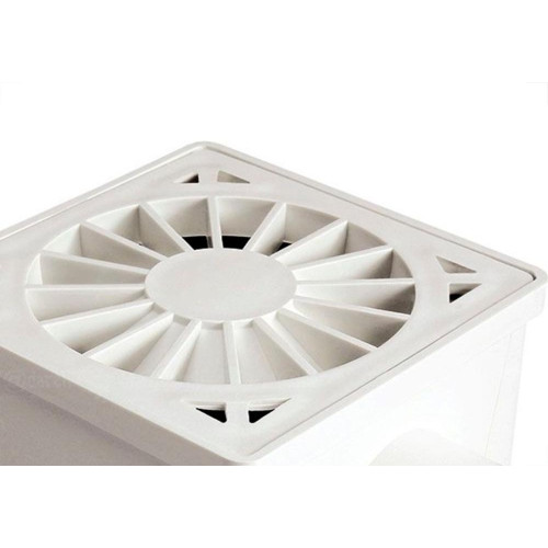 Ralo Sifonado Luconi Quadrado Branco - Kit C/6 Pecas