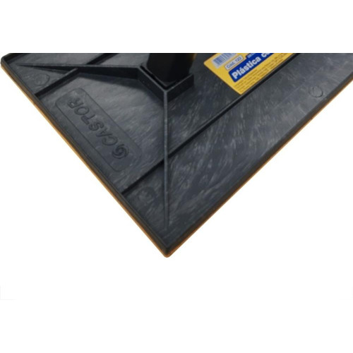 Desempenadeira Plastica Castor Com Borracha 12 X 22Cm - 023