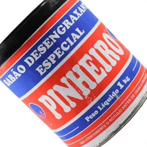 Desengraxante Pasta Pinheiro Pote 1Kg - Kit C/12 Pecas