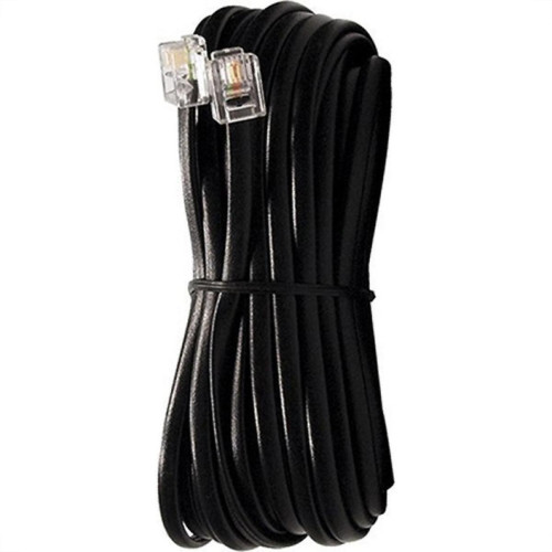 Extensao Fone-Fax Interneed Plug Plug - 3M Cartela Preta - Kit C/10 Pecas