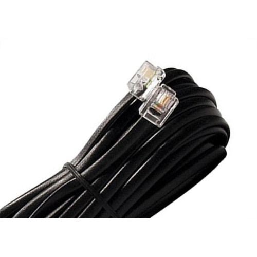 Extensao Fone-Fax Interneed Plug Plug - 3M Cartela Preta - Kit C/10 Pecas