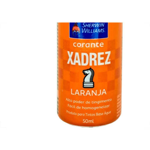 Corante Para Tinta Xadrez Laranja (50Ml) - Kit C/12 Pecas