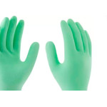 Luva Borracha Mucambo Verde Pro 250 Forrada Antiderrapante - 8-G - Kit C/10 Pares