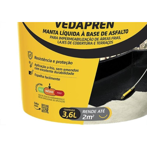 Otto Vedacit Vedapren Preto 3,6L