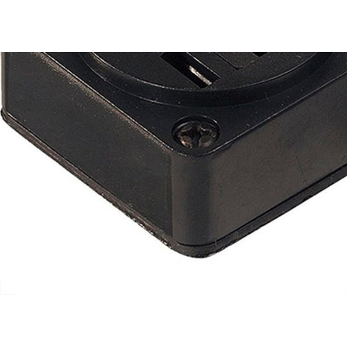 Tomada Telefone Externa Cartela Interneed Padrao+1 Jack Preta 0365 - Kit C/10 Cartelas