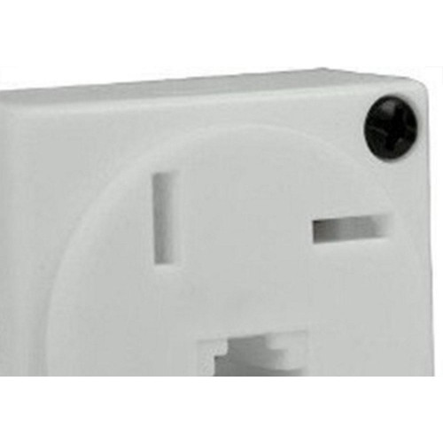 Tomada Telefone Externa Cartela Interneed Padrao+1 Jack Branca 5087 - Kit C/10 Cartelas