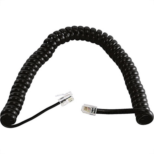 Cordao De Telefone Para Monofone 2M Espiral Interneed Preto