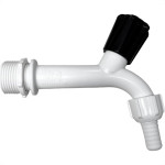 Torneira Tanque Abs Herc10Cm - 1/2'' E 3/4'' Com Bico - Kit C/12 Pecas