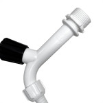 Torneira Tanque Abs Herc10Cm - 1/2'' E 3/4'' Com Bico - Kit C/12 Pecas