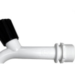 Torneira Tanque Abs Herc10Cm - 1/2'' E 3/4'' Com Bico - Kit C/12 Pecas