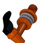 Torneira Para Filtro Herc Superior Marrom 1114 - Kit C/12 Pecas