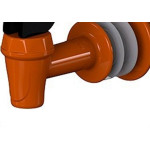 Torneira Para Filtro Herc Superior Marrom 1114 - Kit C/12 Pecas