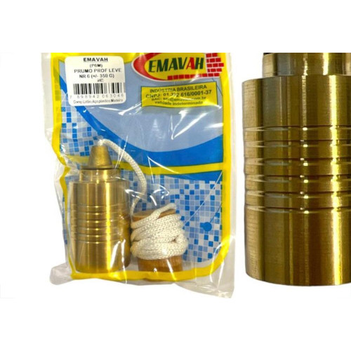 Prumo Pedreiro Emavah Profissional Leve No.6 - 350G