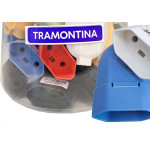 Pino Femea Tramontina 2 Polos 10A. Colorido Pote Com 24 Pecas - Kit C/24 Pecas