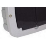 Centrinho Ribeiro Fabril Pvc Embutir Para 6 Disjuntores Nema/ 8 Din Branco/Fume