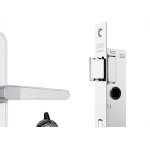 Fechadura Stam Estreita Externa 35Mm Inox Alavanca - 601-602/03