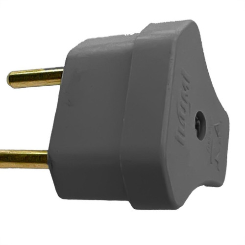 Pino Triangulo Ilumi 2 Polos 10A. Preto - 1428Pct - Kit C/10 Pecas