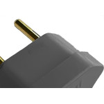 Pino Triangulo Ilumi 2 Polos 10A. Preto - 1428Pct - Kit C/10 Pecas