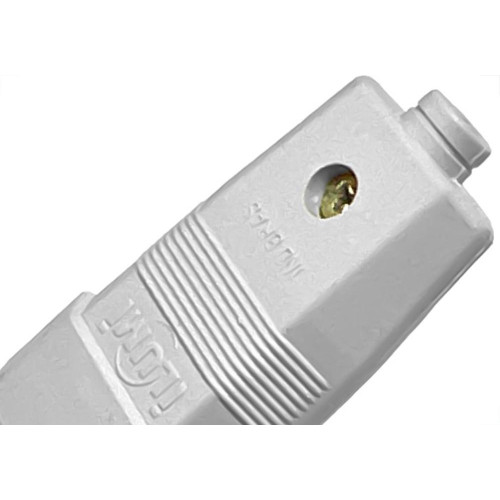 Pino Macho Ilumi 2 Polos+Terra 10A. Cinza -1405Pct - Kit C/10 Pecas