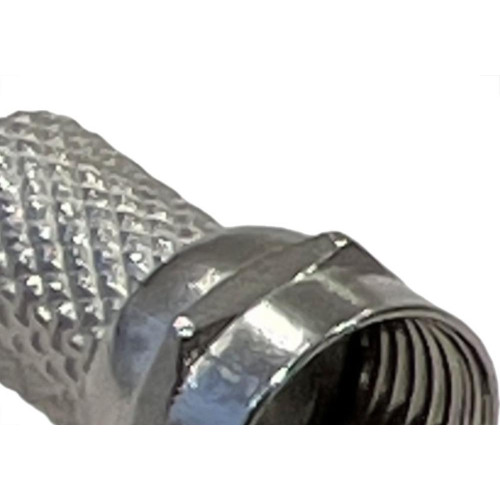 Conector Fio Coaxial Interneed Com Rosca Rg-06 Pacote Com 100 Pecas