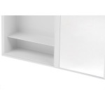Armario Com Espelho Astra Porta Deslizante Branco