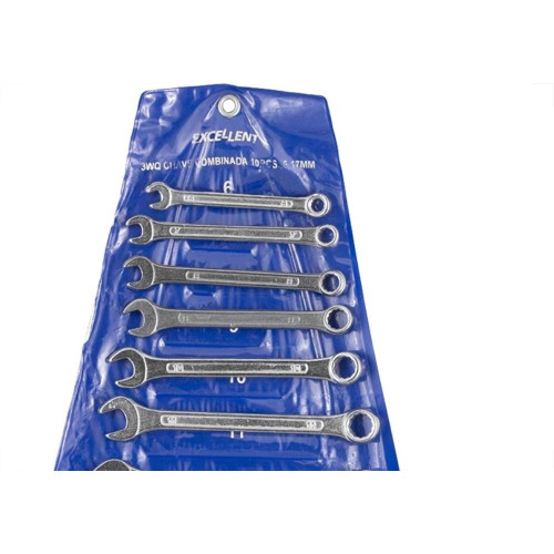 Chave Combinada Jogo Excellent 6 A 17Mm (Com 10 Pecas) - 3Wq