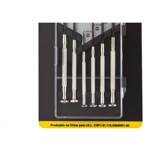 Chave Precisao Relojoeiro Excellent Com 06 Pecas - 2Kt