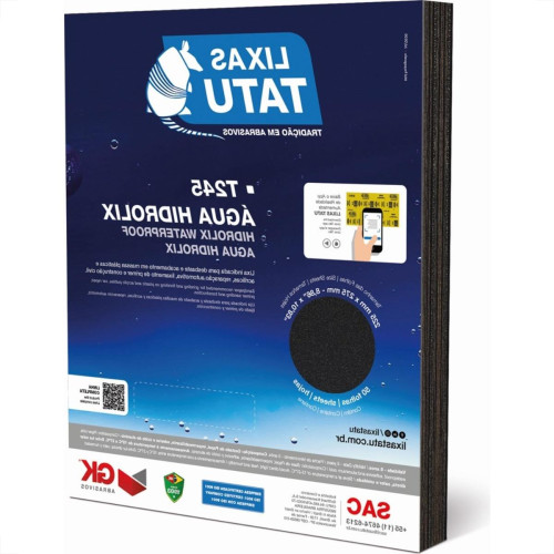 Lixa D Agua Tatu Hidrolix Gk 80 - Kit C/50 Folhas