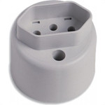 Tomada Externa Ilumi 2P+T. 10A Pequena 17500 - Kit C/10 Pecas