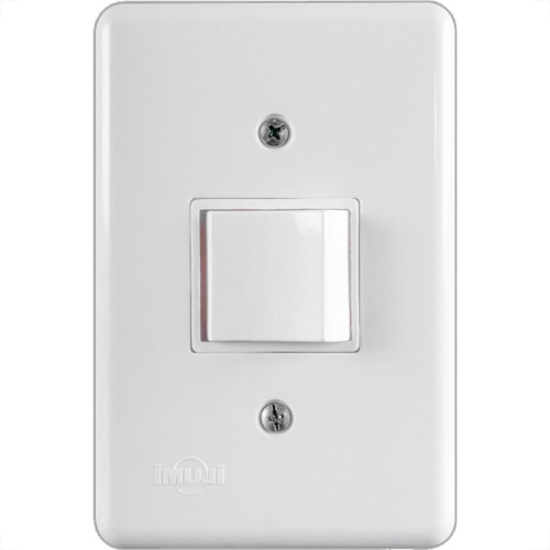Conjunto Ilumi Stylus Branco Com Placa 1 Intermediario 10A. - 2032