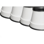 Pe De Geladeira Politex Pvc Redondo Branco Com 4 Pecas