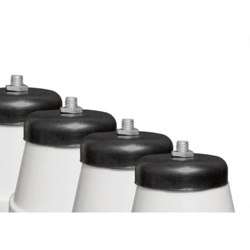 Pe De Geladeira Politex Pvc Redondo Branco Com 4 Pecas