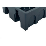 Caixinha De Luz Pvc Ivasa Preta Orelha Pvc 4X4 - Kit C/50 Pecas