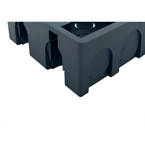 Caixinha De Luz Pvc Ivasa Preta Orelha Pvc 4X4 - Kit C/50 Pecas