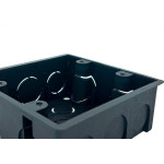 Caixinha De Luz Pvc Ivasa Preta Orelha Pvc 4X4 - Kit C/50 Pecas