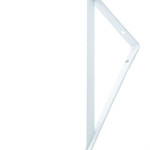 Suporte Prateleira Mao Francesa Thompson 25Cm Branco - Kit C/12 Pecas