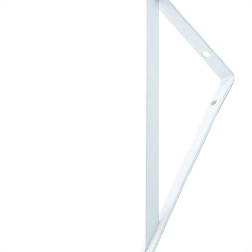 Suporte Prateleira Mao Francesa Thompson 25Cm Branco - Kit C/12 Pecas