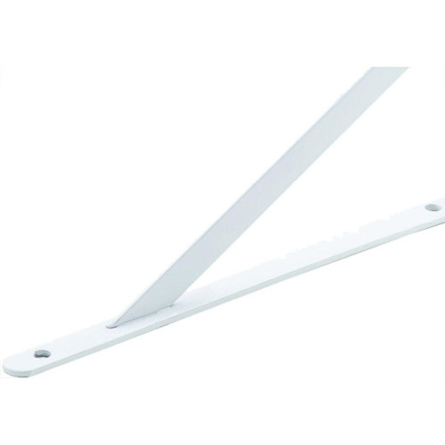 Suporte Prateleira Mao Francesa Thompson 25Cm Branco - Kit C/12 Pecas