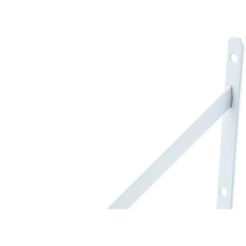 Suporte Prateleira Mao Francesa Thompson 25Cm Branco - Kit C/12 Pecas