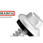 Parafuso Auto Brocante Sextavado Com Arruela Jomarca   12 X 3'' Zincado