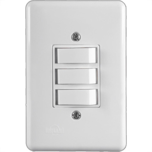 Conjunto Ilumi Stylus Branco Com Placa 1 Simples + 2 Paralelo 2026